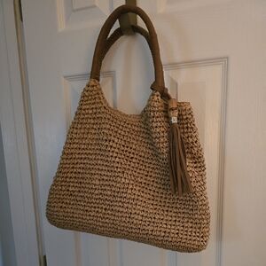 Tommy Bahama Straw Bag With Tassel